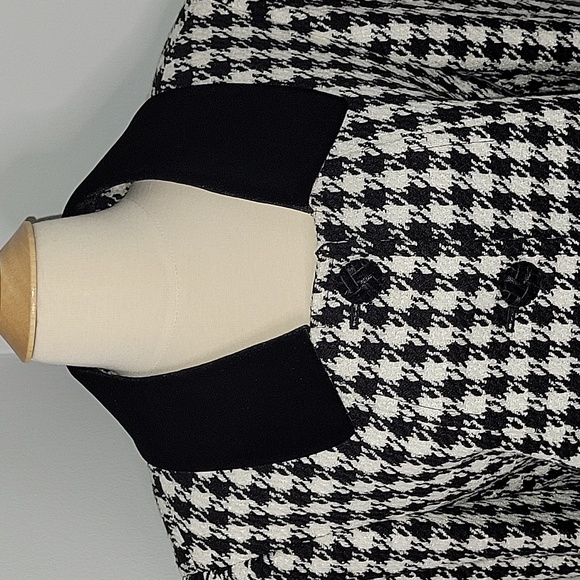 Tahari lined 3 button velvet collar herringbone blazer womens sz 14 - Picture 2 of 10